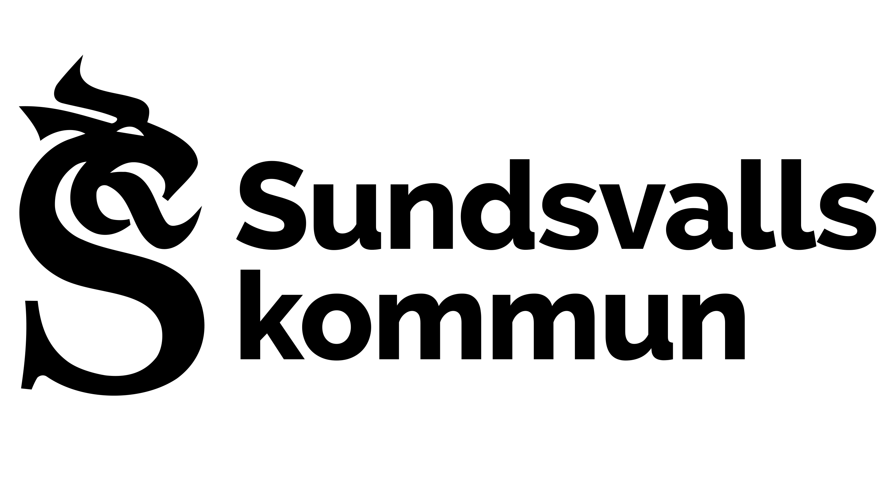 Sundsvalls kommun Logotyp Svart